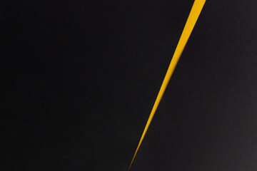 Wall Mural - Abstract black and yellow divided background