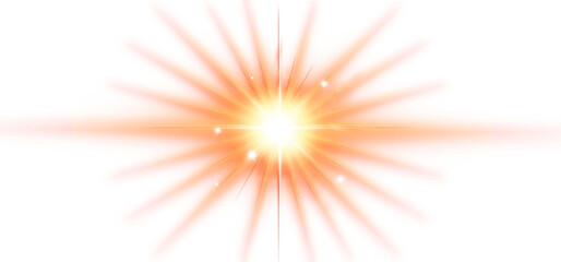 Poster - Sun flare with rays and glare