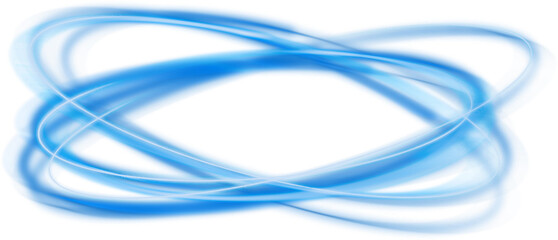 Wall Mural - beautiful blue glow effect of neon lights