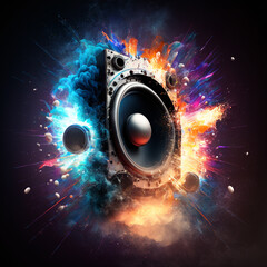 Exploding party speaker