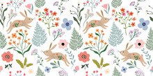 Floral Rabbit Free Stock Photo - Public Domain Pictures