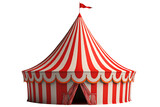 Fototapeta  - chapiteau de cirque sur fond transparent - illustration ia