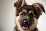 Fototapeta Psy - German Shepherd puppy, Generative AI