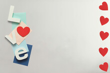 Love Letters On Clean Background