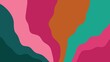 Aesthetic viva magenta, teal, green and pink backgrounds and textures with colorful abstract art creations, minimalist presentation design with abstract organic shapes