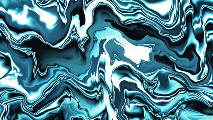 Wall Mural - cool blue holographic holo swirl background