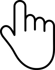 Poster - Hand click vector icon, cursor symbol illustration on white background..eps