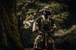 © VicenSanh - Samurai traditional clothing, culture, background, generative ai