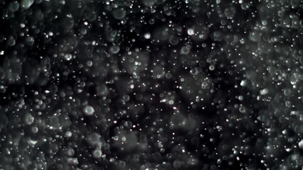Wall Mural - Abstract background with animation of flying and flickering particles as bokeh of light. Animation of seamless loop.Dust bubbles snow animation.Bokeh Shiny Particles Loop Animation.