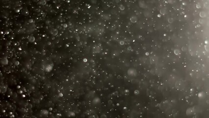 Wall Mural - Abstract background with animation of flying and flickering particles as bokeh of light. Animation of seamless loop.Dust bubbles snow animation.Bokeh Shiny Particles Loop Animation.