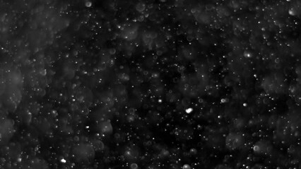 Wall Mural - Abstract background with animation of flying and flickering particles as bokeh of light. Animation of seamless loop.Dust bubbles snow animation.Bokeh Shiny Particles Loop Animation.
