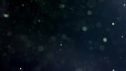 Wall Mural - Abstract background with animation of flying and flickering particles as bokeh of light. Animation of seamless loop.Dust bubbles snow animation.Bokeh Shiny Particles Loop Animation.