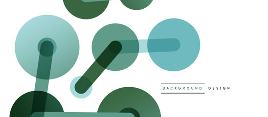 Poster - Network concept abstract background. Dots connection. Big data idea. Business template for wallpaper, banner, background or landing