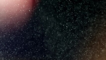 Wall Mural - Abstract background with animation of flying and flickering particles as bokeh of light. Animation of seamless loop.Dust bubbles snow animation.Bokeh Shiny Particles Loop Animation.