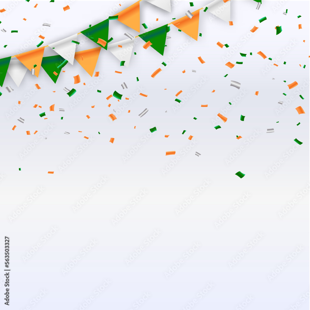 Indian Independence Day Happy Independence day of India. Vector banner ...