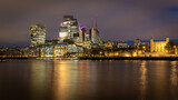 Fototapeta  - The city of London from Tower bridge in London, UK on January 2023