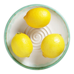 Wall Mural - Lemons in plate