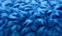 Blue Furry Background Plush Hairy Pattern Uniform Carpet 