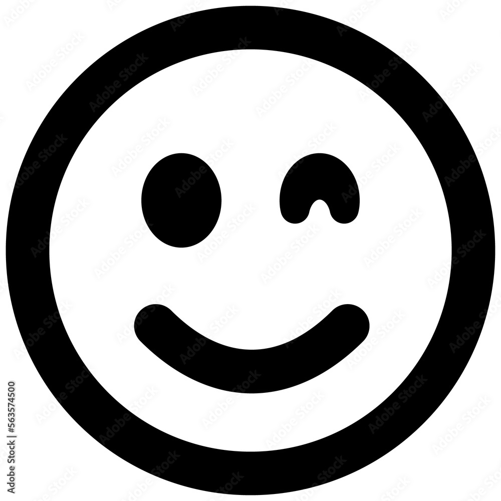 smiley face emoticon icon symbol PNG image Stock Illustration | Adobe Stock