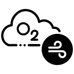 cloud oxygen icon