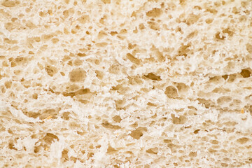 Poster - Wheat bread pulp. Macro background. 