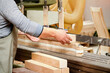 Carpenter worker install wood details