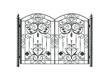 Wall Mural - Gate with twisted pillars.