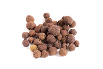 Poster - Black allspice in pea isolated on white background