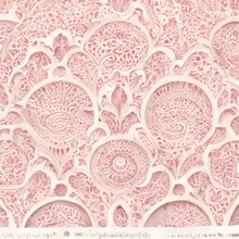 Flat Paisley Pattern Textures For Cermaic Ornaments Pink In White Background 