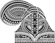 Polynesian ornamental tattoo design. Good for sleeve area and chest