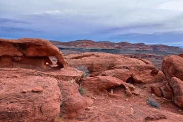 Wall Mural - Chuckawalla and Turtle Wall landscape views from trail  Cliffs National Conservation Area Wilderness Snow Canyon State Park St George, Utah