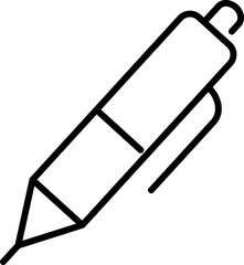 Poster - Pen Line Icon. Perfect for stores, internet shops, UI, design, articles, books