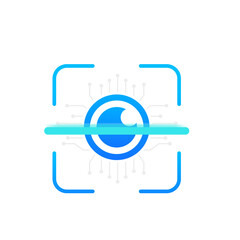 Poster - cyber vision .cyber eye symbol icon. logo template design. cyber logo concept. vision logotype conce