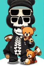 Teddy Bear Gangster Feito Em AI