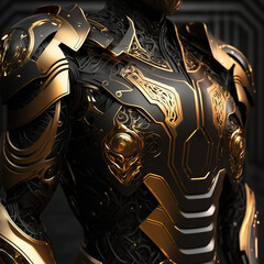 Wall Mural - gold armor