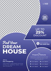  Real Estate House Property Apartment Sale A4 Size Flyer Template for Real Estate Agency