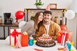 © Krakenimages.com - Mand and woman couple having birthday celebration at home