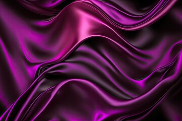 Dark purple pink silk satin background. The rich plum color and silky texture of satin create a sophisticated and glamorous look, perfect for high-end designs or any project that needs a luxurious.