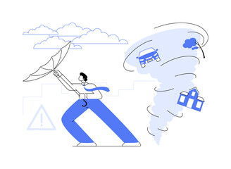 hurricanes abstract concept vector illustration.