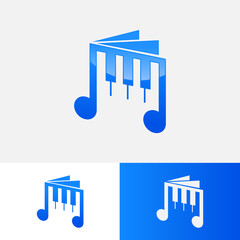 Aufkleber - music template logo, logo with modern and futuristic style vector eps format