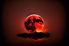 Photo Beautiful Shot Of A Red Moon With A Black N  1 4.jpg