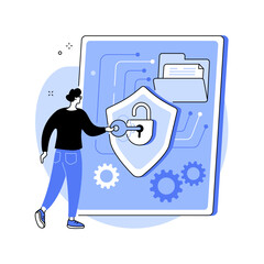 Poster - Rights of access abstract concept vector illustration.