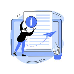 Wall Mural - user guide abstract concept vector illustration.