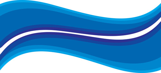 Aufkleber - blue lines and stripes, wave, element for design