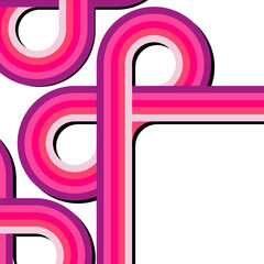 Poster - Abstract design70s lines and retro grunge background, vector.