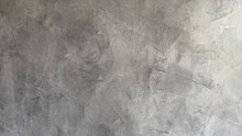 Urban Abstract Stucco Texture Banner. Premium Grey Wall Background With Copy-space.
