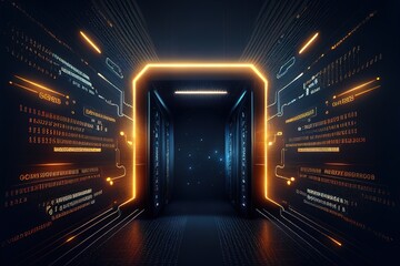 Abstract futuristic background. Generative art