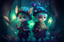 Beautiful Fantasy/fairy-tale Background/wallpaper/desktop, Generative Ai, Digital Art