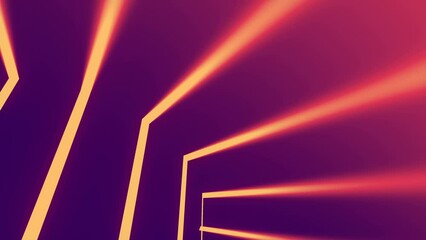 Aufkleber - Seamless loop animation of bright floating strips of light. 3d rendering 4K UHD
