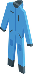 Poster - Ski costume icon isometric vector. Winter jumper. Snow sport